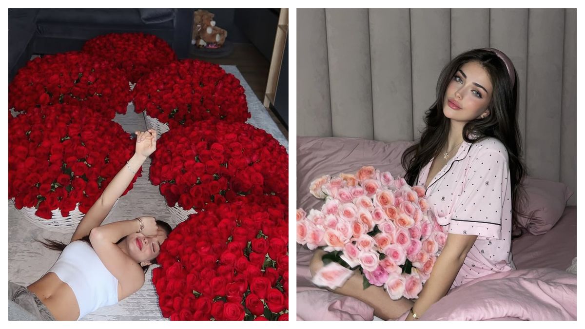 Cine este bărbatul care o răsfață pe Andreea Bostănică cu mii de trandafiri