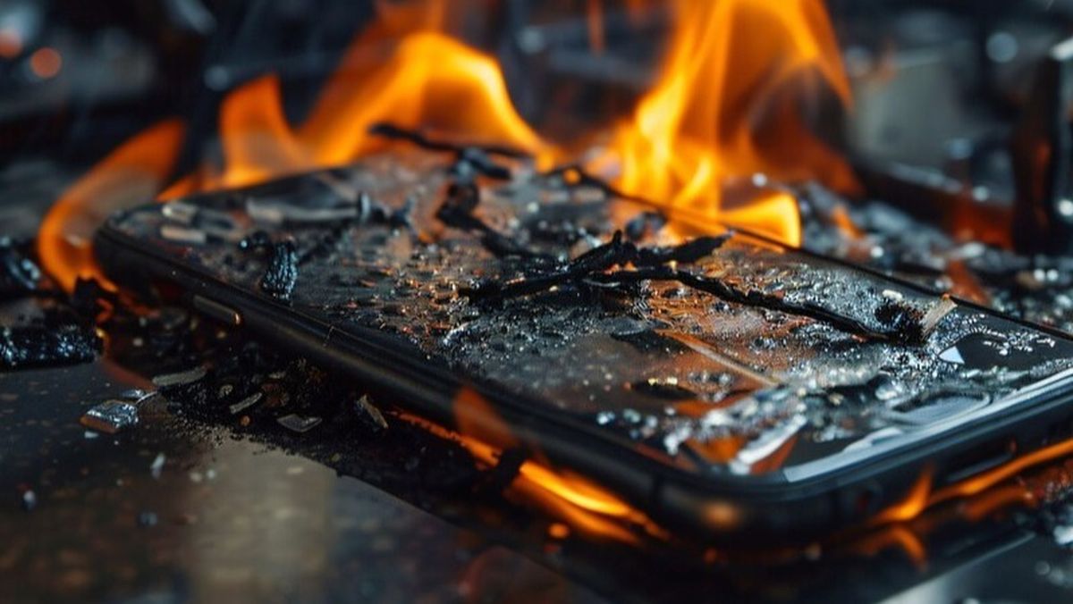 O femeie a ajuns de urgență la spital după ce telefonul a luat foc în buzunar