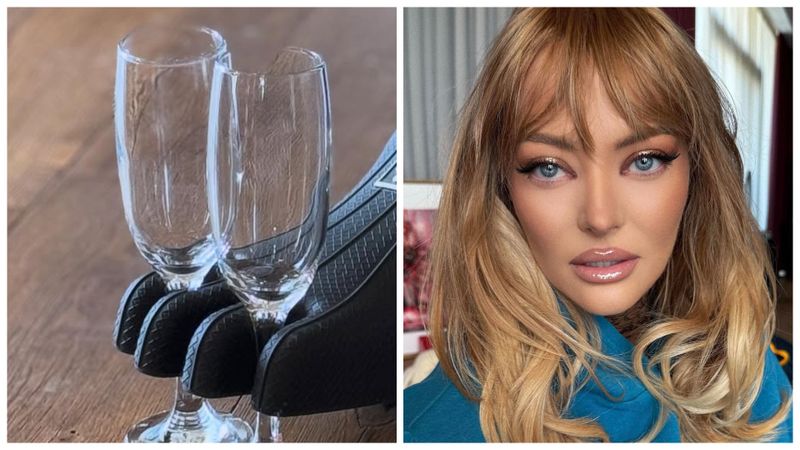 "Mișto suportul de pahare!" &Icirc;ncălțămintea Deliei a isterizat din nou internetul. C&acirc;t costă o pereche de &icirc;ncălțăminte "Superfinger"