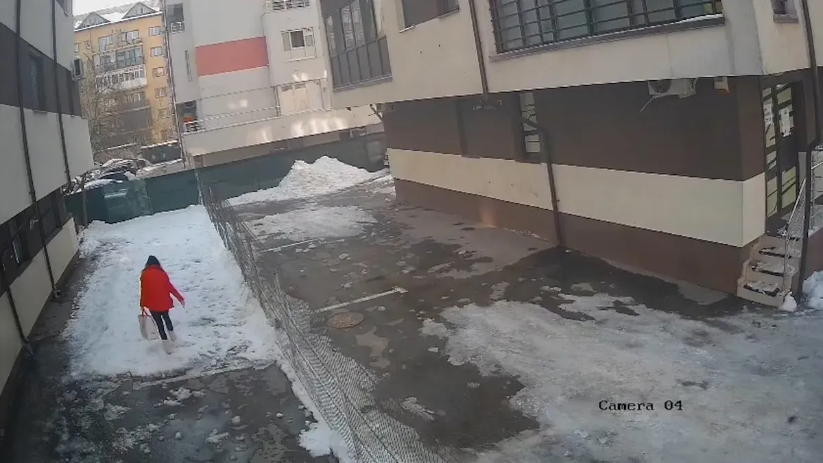 femeie ucisă de o bucată mare de gheaţă