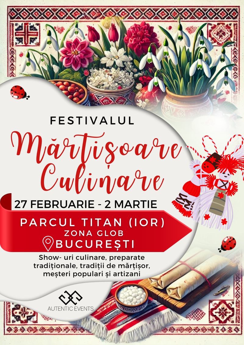 Lista evenimentelor care vor avea loc în perioada 1-2 martie 2025