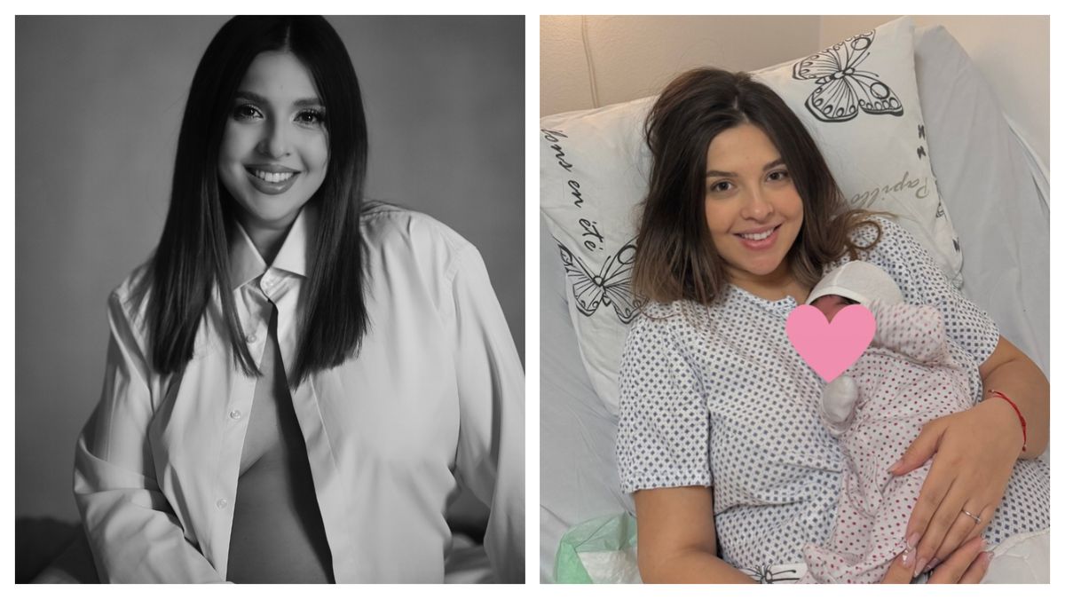 Daniela Sterp, primele momente ca mamă de fetiță