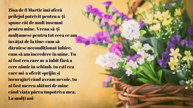 Mesaje și urări pentru 8 Martie 2025