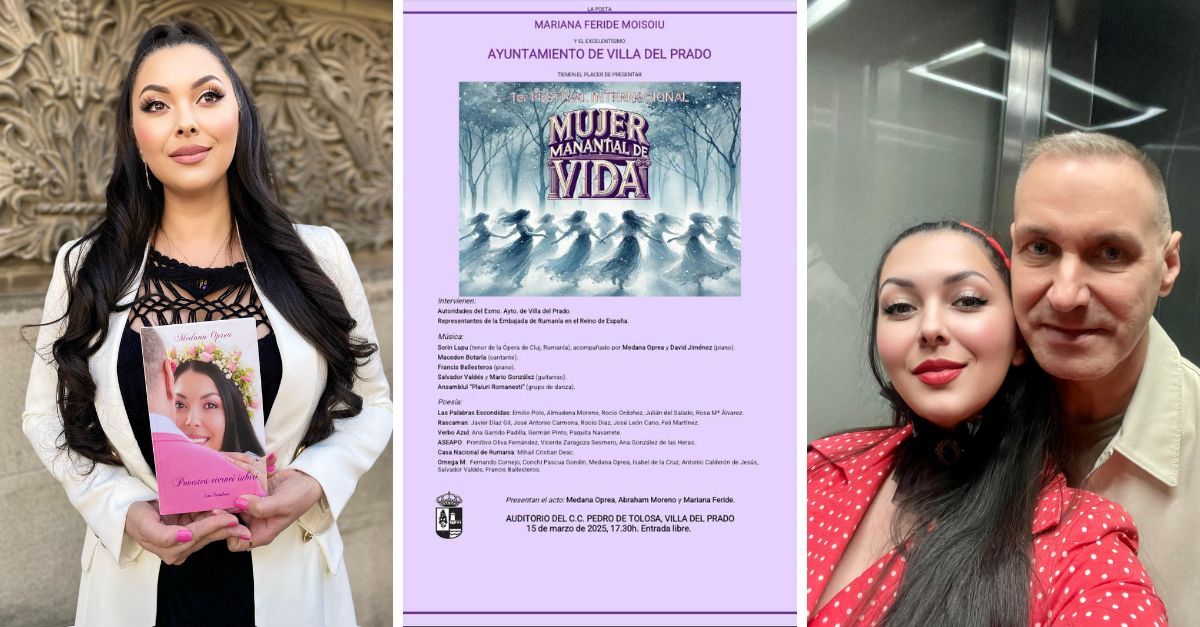 Medana, singura poetă româncă invitată la evenimentul internațional "Mujer Manantial de Vida": "Sunt onorată și binecuvântată cu atâtea lucruri frumoase și nu pot decât să fiu recunoscătoare divinității pentru tot ce trăiesc"