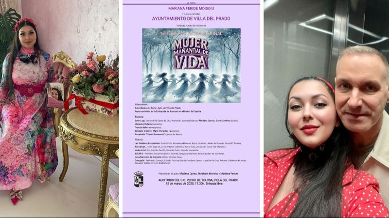 Medana, singura poetă rom&acirc;ncă invitată la evenimentul internațional "Mujer Manantial de Vida": "Sunt onorată și binecuv&acirc;ntată cu at&acirc;tea lucruri frumoase și nu pot dec&acirc;t să fiu recunoscătoare divinității pentru tot ce trăiesc"