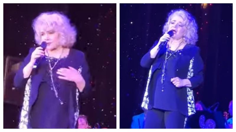 Marina Florea a fost copleșită de emoții pe scenă