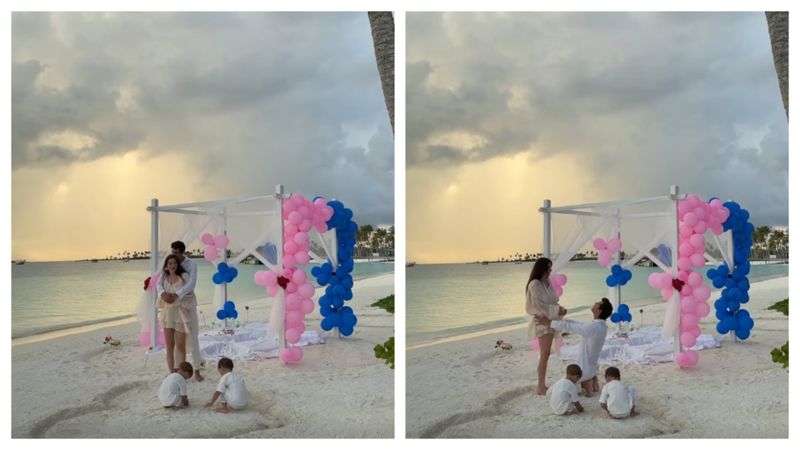 Ștefana și Max Peev au aflat sexul bebelușului într-un decor de poveste