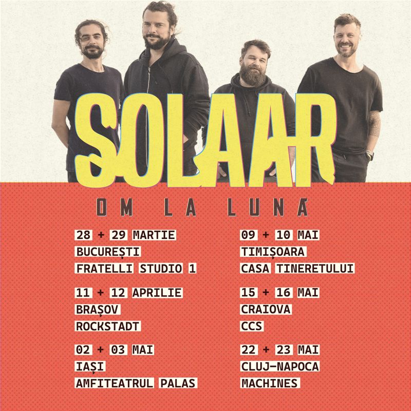 Lista concertelor din weekendul 29-30 martie 2025