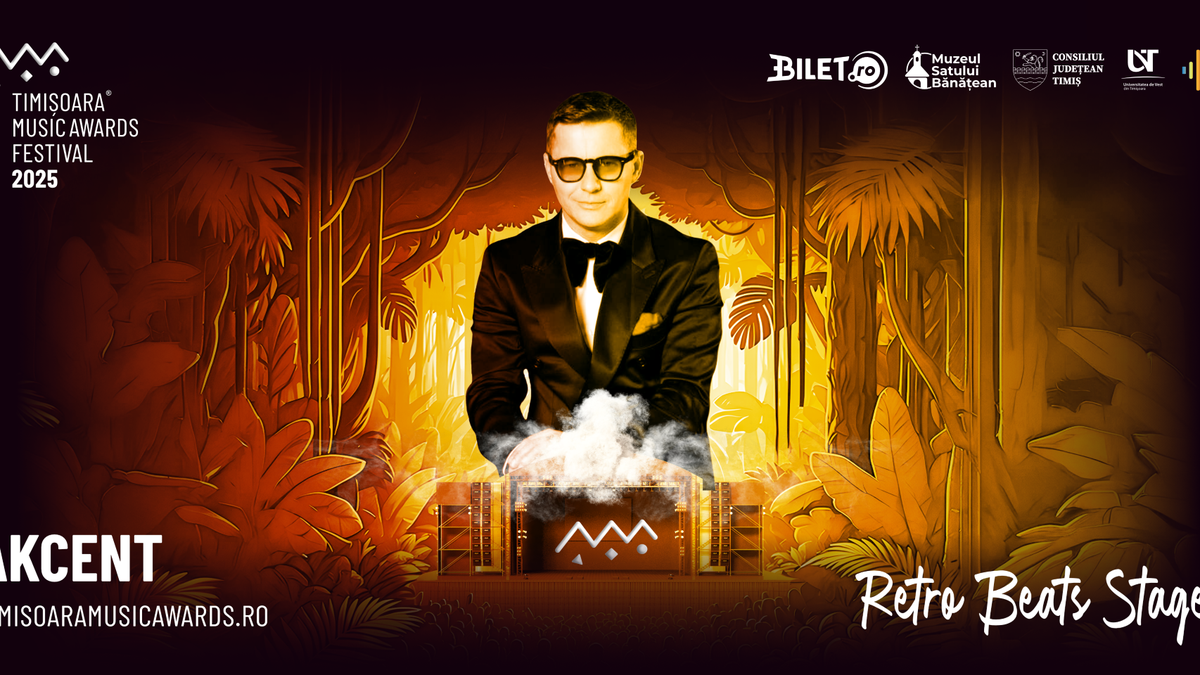Akcent va fi prezent pe scena Timișoara Music Awards Festival 2025