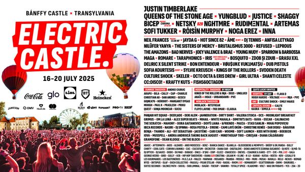 Electric Castle dezvăluie lineup - ul final pentru ediția din 2025 ! Festivalul a pregătit 120 de ore de muzică live cu show - uri prezentate de superstaruri precum Justin Timberlake, Queens of the Stone Age, Yungblud sau Justice și Bicep