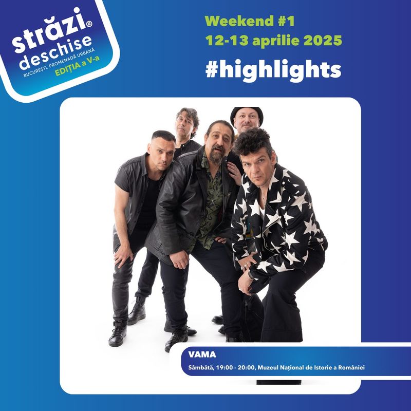 Principalele activități din programul „Străzi Deschise 2025”, în weekendul 12-13 aprilie 