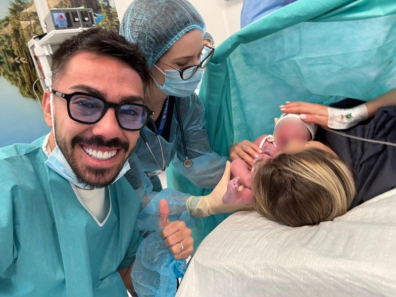 Armin Nicoară, în lacrimi după nașterea fiului său