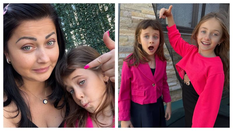 Fetițele Gabrielei Cristea și-au făcut breton după ce Tavi a plecat 