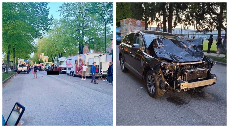 Un șofer a intrat cu mașina în mulțime la un festival din Canada 