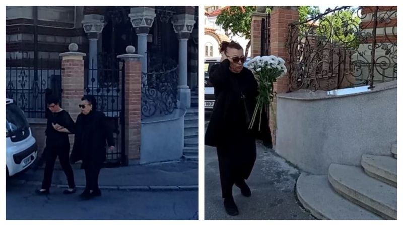 Maria Ciobanu, îndurerată la căpătâiul bărbatului iubit