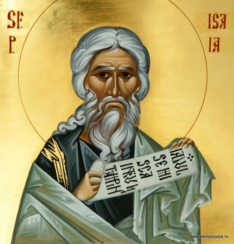  Sfântul Proroc Isaia este prăznuit pe data de 9 mai 