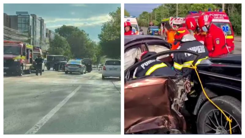Soția lui Bursucu, implicată într-un grav accident rutier. 