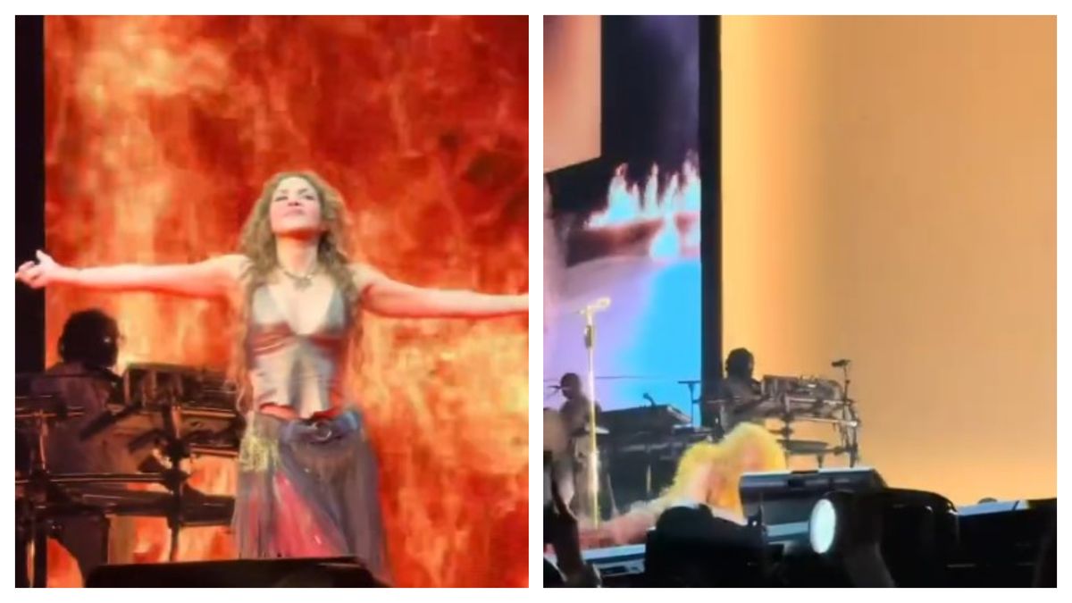 Shakira a căzut pe scenă la Montreal