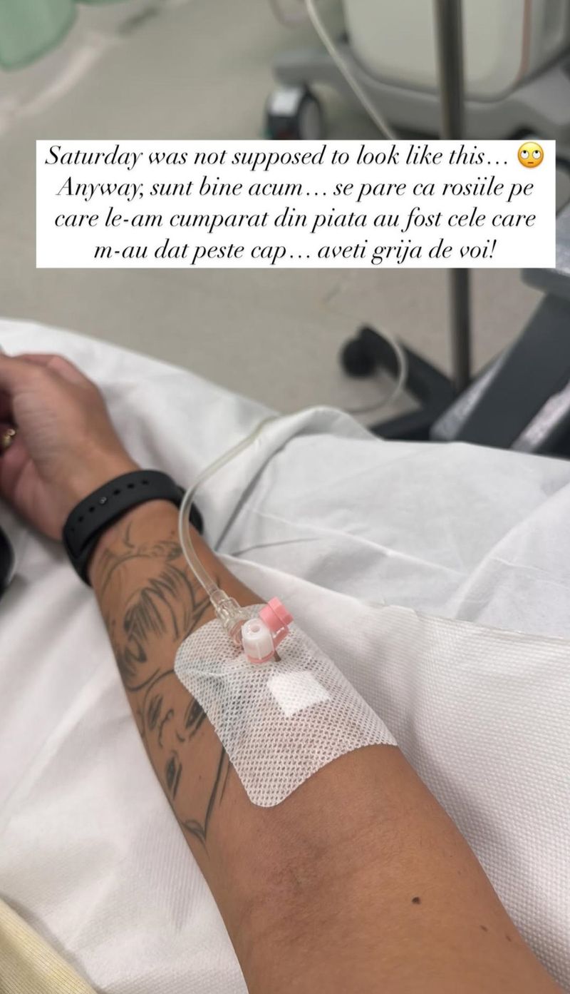 Giulia, probleme de sănătate după ce a mâncat roșii din piață