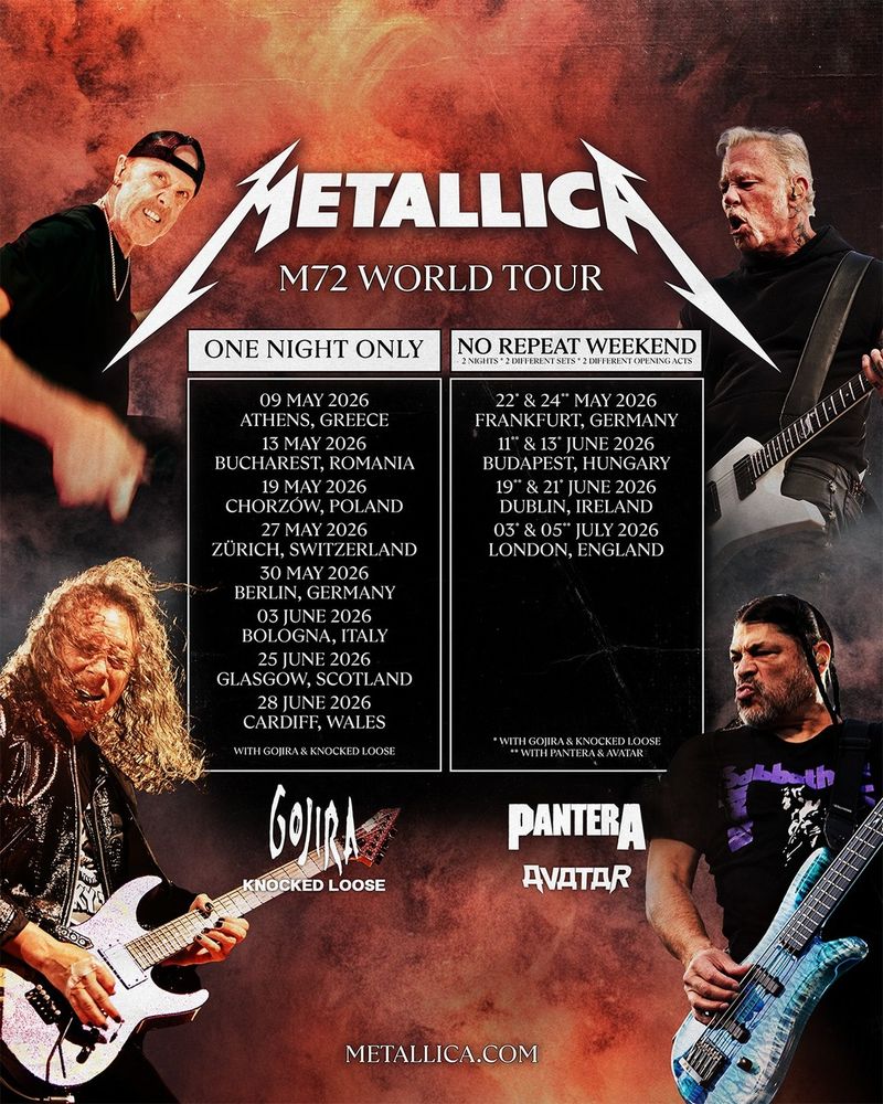 Metallica pregătește un nou turneu pentru 2026