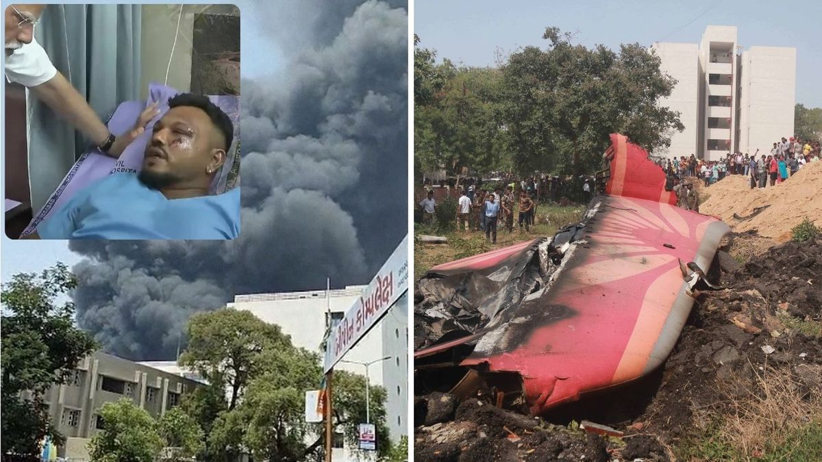 El este singurul supravietuitor al tragediei aviatice. Numele lui e Vishwash Kumar Ramesh