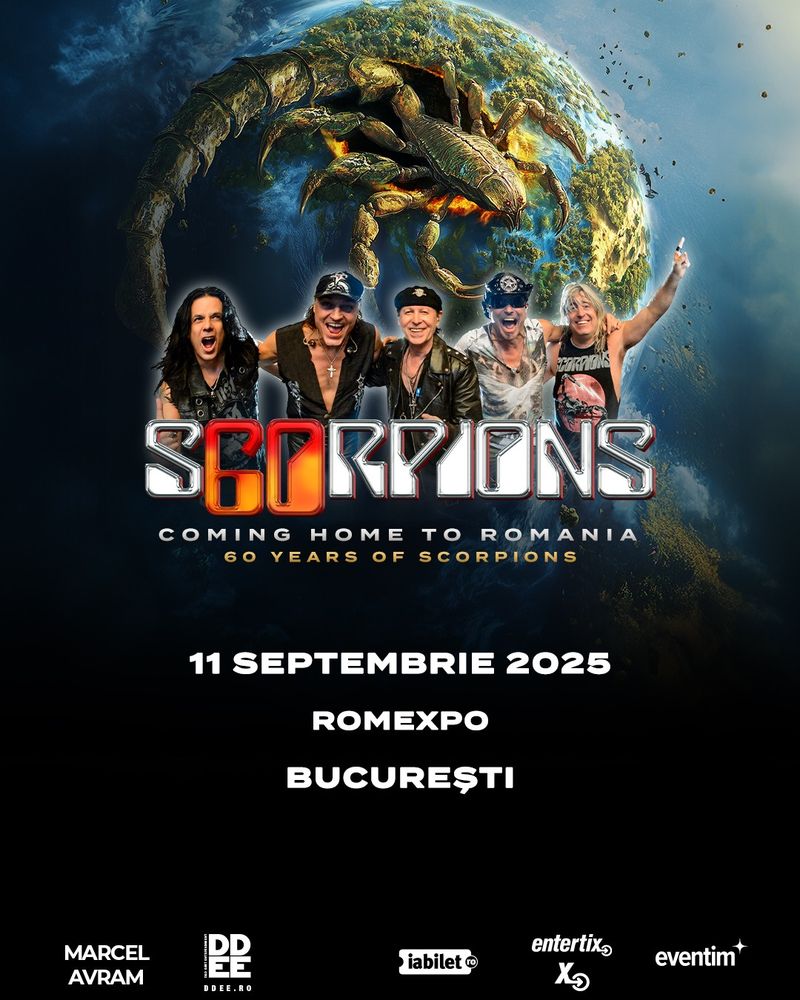 Când revine trupa Scorpions în România? 