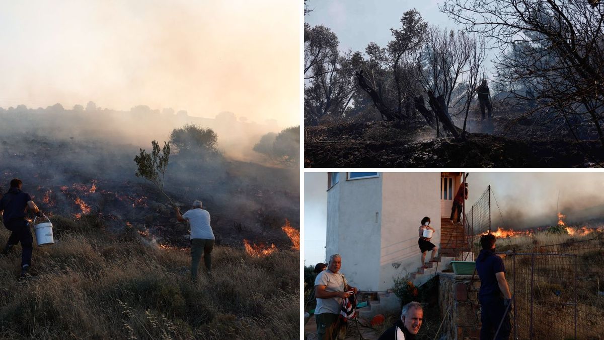 Cine a provocat incendiul de pe insula Chios