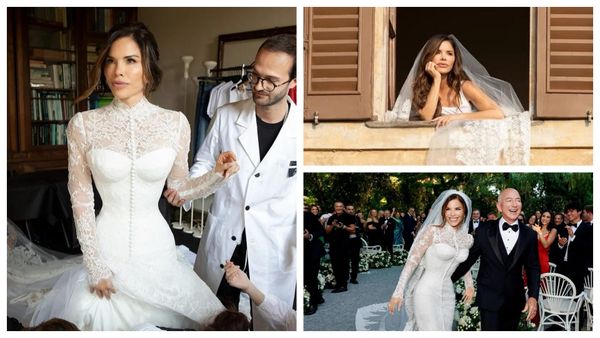 Lauren Sanchez și Jeff Bezos s-au căsătorit! Cum a arătat fosta jurnalistă &icirc;n rochie de mireasă la 55 de ani