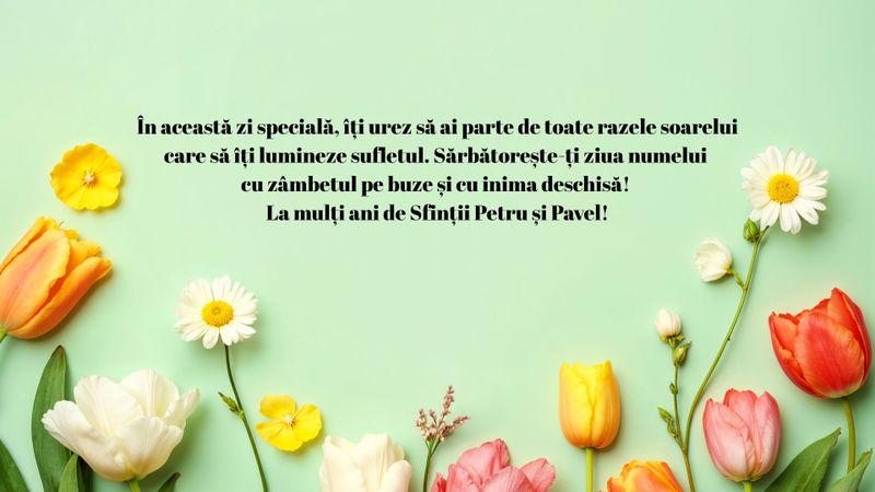 Urări de Sfinții Petru și Pavel 