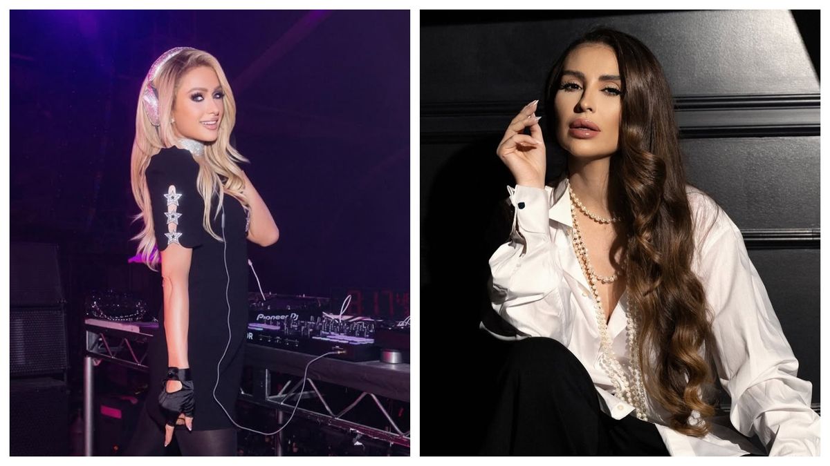 Paris Hilton și Roxana Blagu 