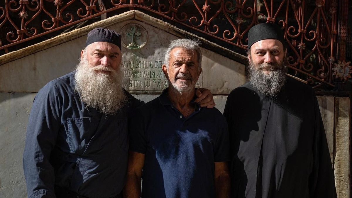 Mel Gibson, la Muntele Athos 
