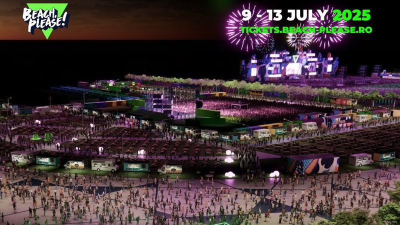 Primele imagini cu scena de la BEACH, PLEASE! 2025. Festivalul va avea loc intre 9-13 iulie la Costinesti