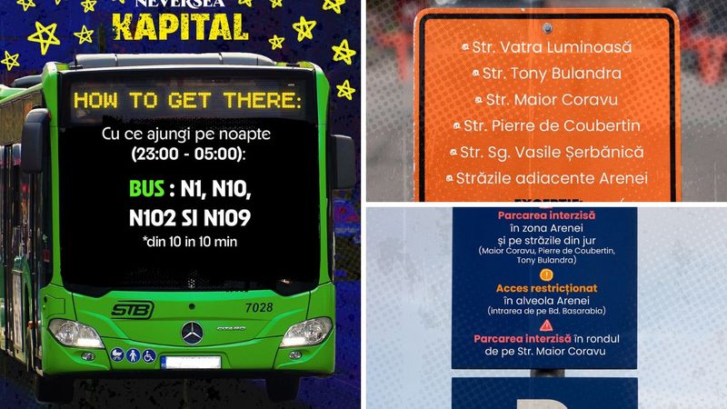 NEVERSEA KAPITAL 2025 blochează traficul &icirc;n Capitală! Harta completă a restricțiilor din jurul Arenei Nationale
