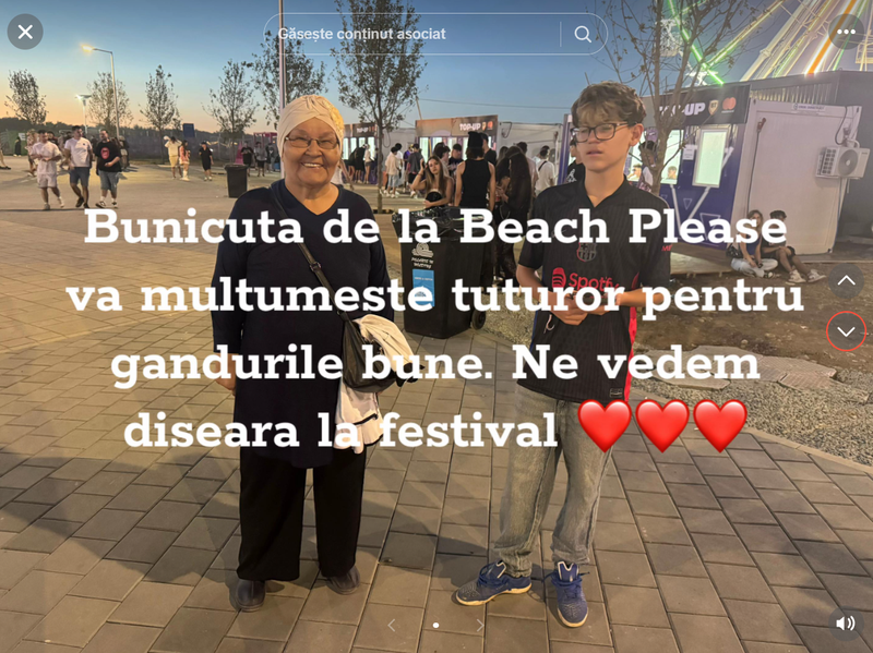 Mesajul transmis de bunicuța de la Beach, Please! 