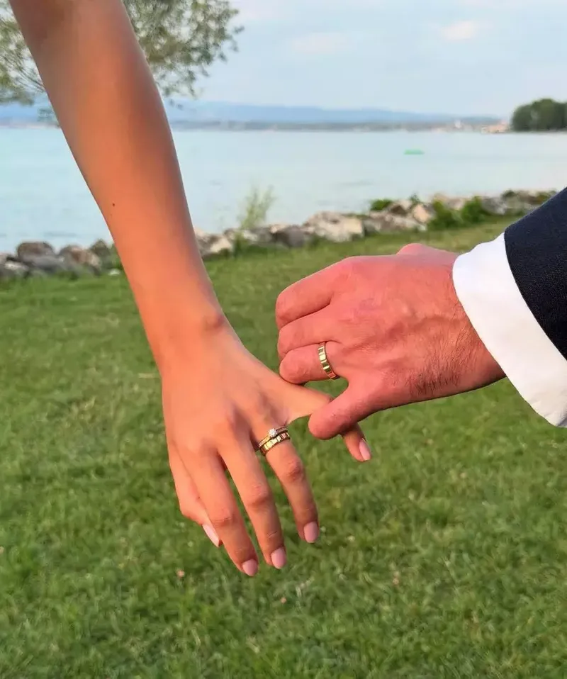 Imagini de la cununia Marei și a lui Virgil Boglea