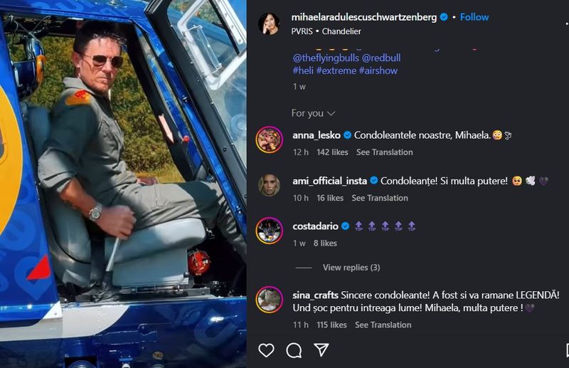 mesaje de condoleante pentru iubitul Mihaelei radulescu