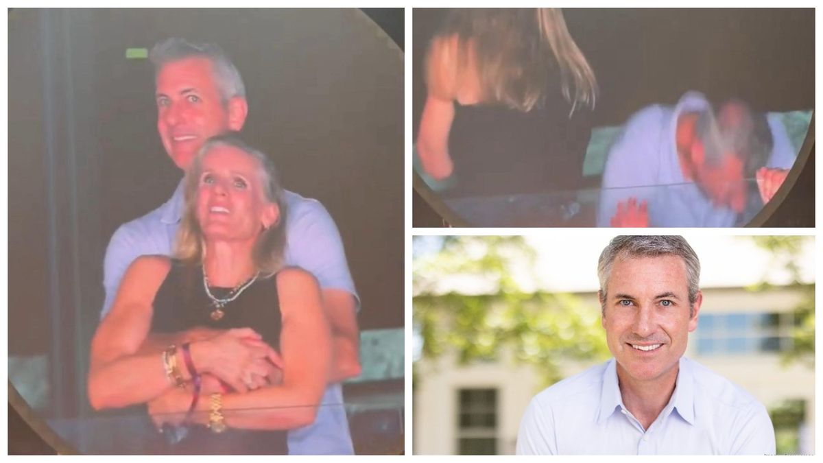 Un celebru CEO și o colegă de muncă au fost filmați în ipostaze romantice la concertul Coldplay.