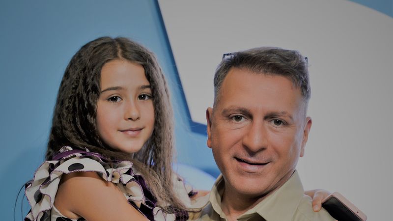 Christian Sabbagh, mai emoţionat ca niciodată, alături de fiica lui, &icirc;n platoul Stirilor Kanal D