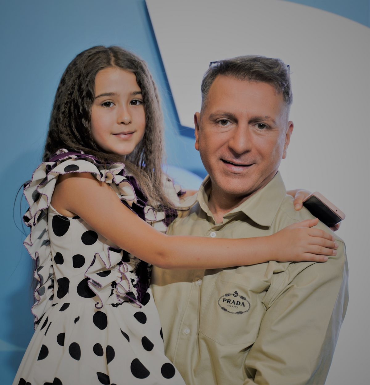 Christian Sabbagh, mai emoţionat ca niciodată, alături de fiica lui, în platoul Stirilor Kanal D