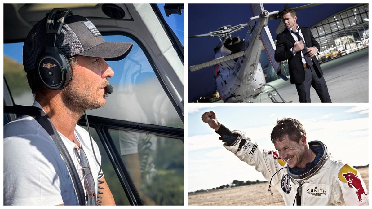 Imagini de la locul unde s-a prăbuşit cu parapanta Felix Baumgartner