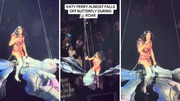 Katy Perry, la un pas de prăbușire pe scenă: "O, Doamne!" Fluturele zburător a scăpat de sub control la concertul din San Francisco