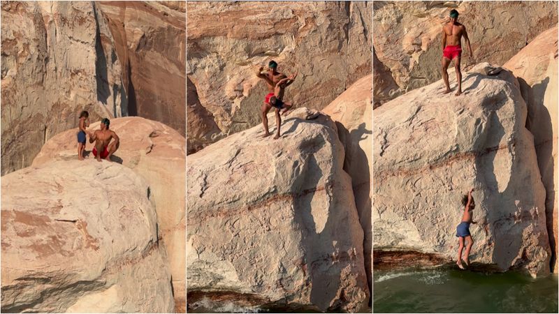  Un tată și-a aruncat fiul de 7 ani de pe o stâncă