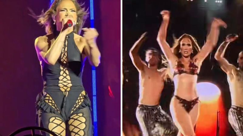 Jennifer Lopez a &icirc;nnebunit Bucureștiul! S-a dezbrăcat pe scena din Piata Constinutiei și a făcut show &icirc;n lenjerie intimă