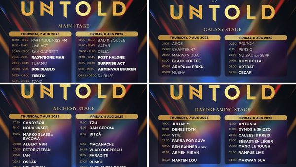 Organizatorii anunță LISTA completă a artiștilor de la Untold X, ediția aniversară. Vezi ce artiști urcă pe fiecare scenă &icirc;n parte