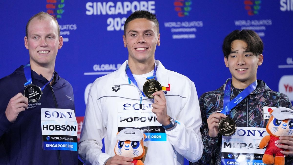 David Popovici a câștigat aurul la Singapore