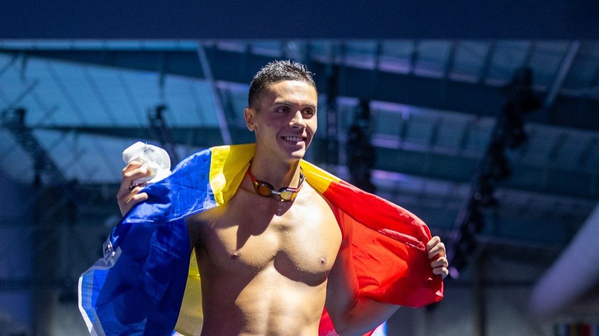  David Popovici, după aurul de la 100 m liber