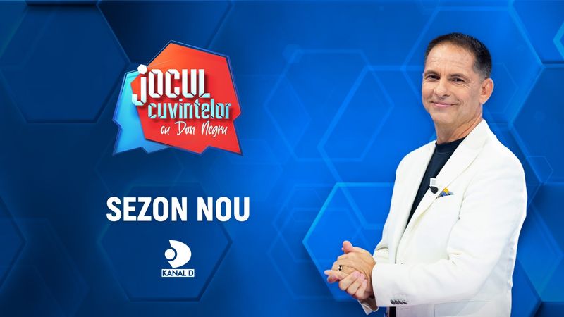 Un nou sezon "Jocul cuvintelor cu Dan Negru", din 18 august, &icirc;n fiecare luni și marți, la Kanal D