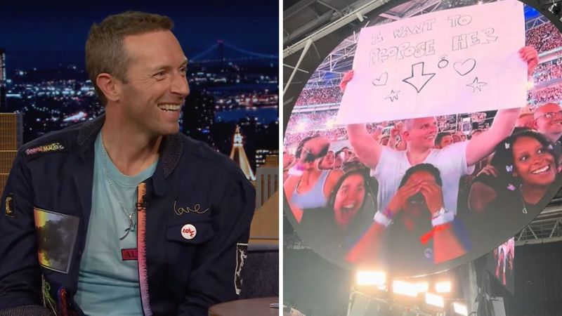Chris Martin kiss cam ironii