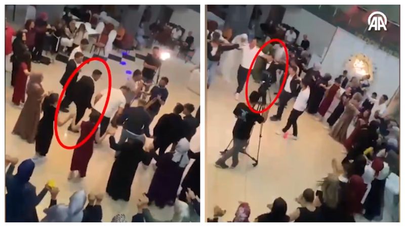 Un mire a fost împușcată de o rudă la nunta sa 