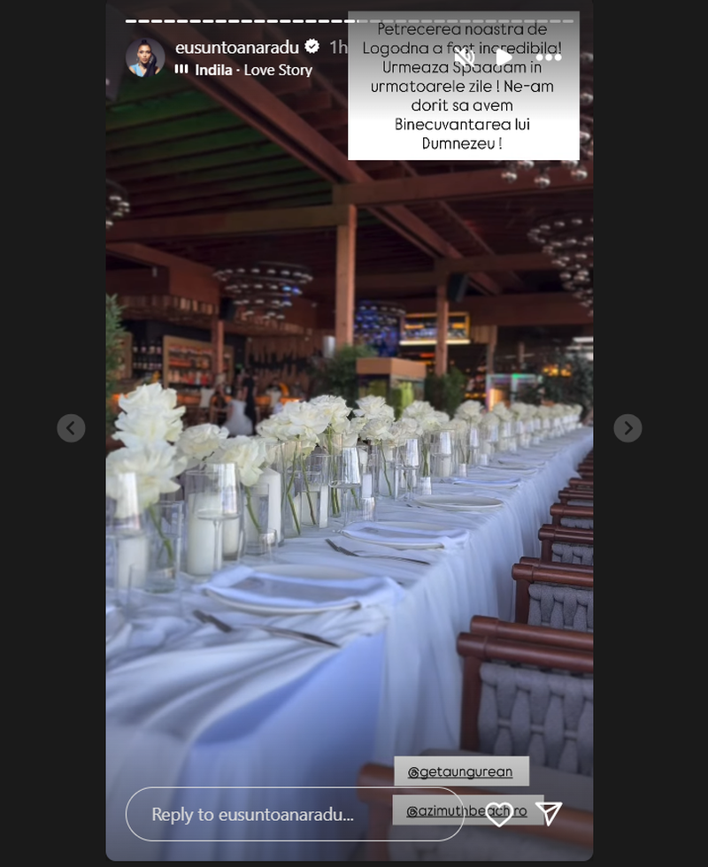 Oana Radu s-a căsătorit cu Șerban Balaban